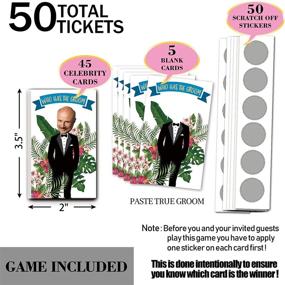 img 3 attached to 🎉 Entertaining and Fun- BUILDINEST Bridal Shower Games-Who Has the Groom Scratch off Cards Games- Bachelorette Party Games for 50 Guests