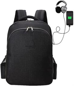 img 2 attached to 🎒 Ultimate Barber Backpack Bag: Premium Hairdressing Organizer with USB and Headphone Port for Clippers and Supplies
