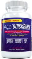 🔥 acai quick burn - powerful natural fat burner supplement for men and women with acai berry, garcinia cambogia, and green tea extract - enhanced appetite suppression and metabolism boost (60 capsules) logo