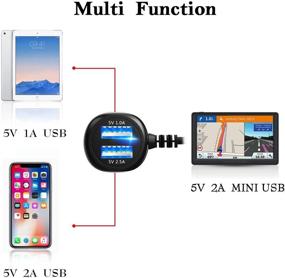 img 3 attached to Эксклюзивное автомобильное зарядное устройство Ultimate Dual Port для Garmin Nuvi и Dashcam - Быстрая зарядка вашего Garmin GPS в движении!