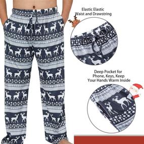 img 2 attached to 🎄 Festive & Vibrant: TUONROAD Men's Christmas Sleepwear - Revive Your Holiday Spirit!