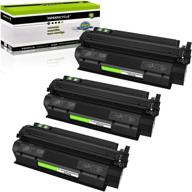 🖨️ greencycle 3-pack black toner cartridge replacement for hp 13a q2613a laserjet 1300 series printer logo