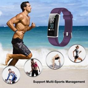 img 2 attached to 💪 GoFitPlus Color Screen Waterproof Fitness Tracker with Heart Rate Monitor and GPS for Android iOS