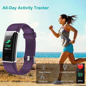 img 3 attached to 💪 GoFitPlus Color Screen Waterproof Fitness Tracker with Heart Rate Monitor and GPS for Android iOS