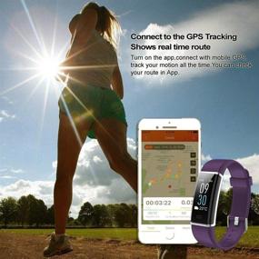 img 1 attached to 💪 GoFitPlus Color Screen Waterproof Fitness Tracker with Heart Rate Monitor and GPS for Android iOS