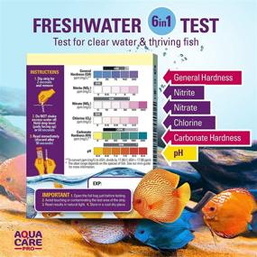img 3 attached to 🐠 AQUA CARE PRO Freshwater Aquarium Test Strips 6 in 1 - Easy-to-Read Wide Strips for pH, Nitrite, Nitrate, Chlorine, GH & KH Testing – 18 Count Fish Tank Test Kit