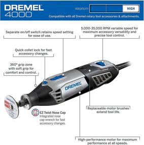 img 3 attached to 🔧 Dremel 4000 6-50: The Ultimate Variable Speed Accessories Kit