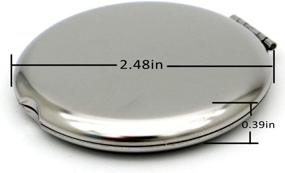 img 2 attached to 🌿 Blue Leaves: Stainless Steel Mirror Nurse Gifts for Women - Perfect Nurse Retirement & Gift Ideas, Makeup Mirror for Nurses