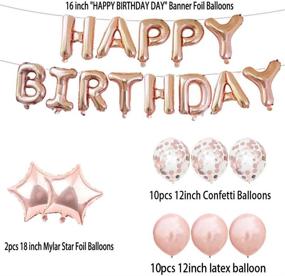 img 2 attached to 🎉 20th Birthday Decorations Party Supplies: Rose Gold Balloons, Number 20 Mylar Balloon & Latex Balloon Decoration - Sweet 20th Birthday for Girls, Photo Props