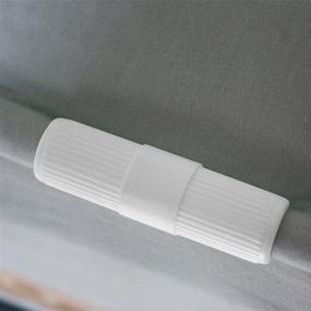 img 3 attached to 💪 10-Piece Bed Sheet Grippers Fasteners - Keep Sheets Snug &amp; Secure – Ideal for Mattresses with Raised Edges - Color: White