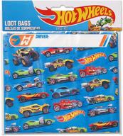 🎉 amscan hot wheels wild racer party loot bags, 9x6.5 inches, multicolor, pack of 8 logo