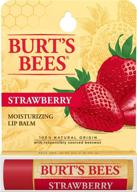 🍓 burt's bees moisturizing lip balm, strawberry, 0.15 oz logo