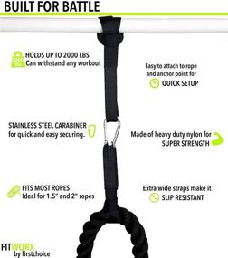 img 1 attached to FitWorx Battle Rope Anchor Strap Kit - Improve Your Workout with Bonus Battle Rope Guide from FirstChoice