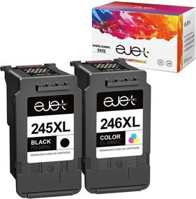 img 4 attached to 🖨️ ejet Remanufactured Ink Cartridge Replacement for Canon 245 and 246 245XL 246XL 243 244 for PIXMA TR4520 TS3122 TS3322 TS3320 TR4522 MG2522 MX490 MX492 MG3022 MG2520 Printer (2 Pack: 1 Black, 1 Tri-Color)