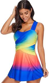 img 2 attached to Uniarmoire Womens Dress Tankini Swimsuit Women's Clothing