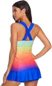 img 3 attached to Uniarmoire Womens Dress Tankini Swimsuit Women's Clothing