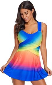 img 1 attached to Uniarmoire Womens Dress Tankini Swimsuit Women's Clothing