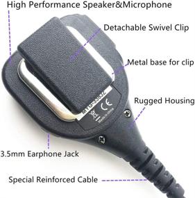 img 2 attached to Speaker Microphone Compatible BaoFeng Waterproof