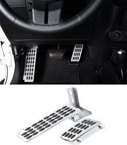img 4 attached to 🔧 Hooke Road Dead Pedal + Gas Enhancer Extension Kit for Jeep Wrangler JK & Unlimited 2007-2018