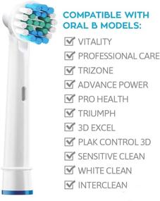 img 1 attached to 🦷 Oral B Braun Electric Toothbrush Replacement Brush Heads - 12 Pack - Compatible with Oralb Kids, Pro 1000, Professional Care Precision, 3D 2000, Vitality, Soft 500, Pulsonic, Complete Clean Sonic and More!