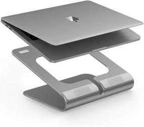 img 4 attached to ⚙️ Lention 360° Rotating L2 Laptop Stand - Swivel Base, Compatible with MacBook Pro/Air, Surface & More!