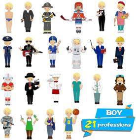 img 2 attached to 👩 Magnetic Dress Up: Ignite Preschool Learning with Occupations!