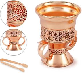 img 3 attached to 🌹 Rose Gold Metal Frankincense Resin Incense Burner - Portable Censer for Yoga & Spa Aromatherapy