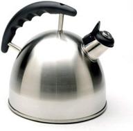 ☕ norpro stainless steel whistling tea kettle, 2.5 quart - as shown logo