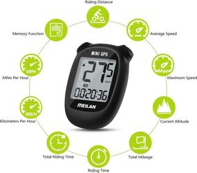 img 2 attached to 🚴 MEILAN M3 Mini GPS Bike Computer - Wireless Bike Odometer & Speedometer | Waterproof Cycling Computer with LCD Backlight Display for Men, Women, Teens | Outdoor Cycling Essential