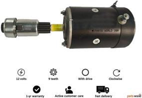 img 2 attached to High-Performance 12V Starter for Ford 8N, 9N, 2N Tractors - Upgraded with Drive Bendix, Reliable 12 Volt Ford 8N Starter: 3109 SA546 8N1100R 8N11001R 1831810 8N-11001 9N11001 9N11002 150-025-12 SFD0191 8N-11002 SA-546 1939-1952