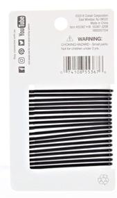 img 2 attached to 💇 Conair Styling Essentials Firm Hold Bobby Pins 18 ea, Black: Pack of 1 - Ultimate Hair Styling and Secure Hold