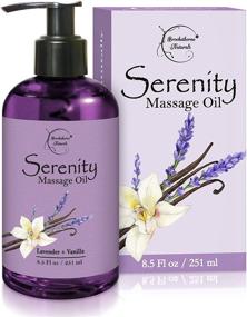 img 4 attached to 🌿 Serenity Massage Oil: Lavender & Vanilla Essential Oils Blend - All-Natural Formula for Relaxation, Stress Relief, and Sore Muscles. Ideal for Massage Therapy & Couples Massage - Brookethorne Naturals