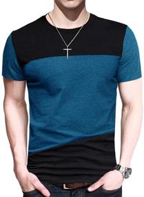 img 4 attached to High-Performance FRTCV Stitching Athletic T Shirt for Men - DZTPJ01 | Shop Now!