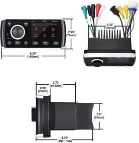 img 1 attached to Bluetooth Морской аудио/видео приемник с AM/FM радио, MECH-LESS системой для яхт и активного отдыха.