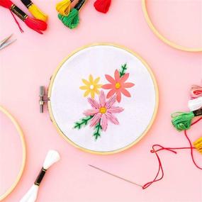 img 1 attached to 🧵 Similane 12 Pack 3 Inch Bamboo Embroidery Hoops – Circle Cross Stitch Hoop Rings for Embroidery and Cross Stitching, Mini Embroidery Hoop Ideal for DIY Projects
