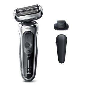 img 4 attached to 🪒 Braun Electric Razor for Men: Series 7 360 Flex Head Foil Shaver with Precision Beard Trimmer – Rechargeable, Wet & Dry + Travel Case – Black – 5 Piece Set
