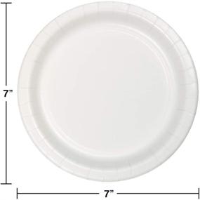 img 1 attached to 🍽️ Cost-Effective Creative Converting Value Pack: 75-Count White Paper Dessert Plates