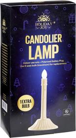 img 1 attached to 🎄 Holiday Joy - 1 Light Candle Candoliers Extra Bulbs: The Perfect Electric Window Candle Lamp and Christmas Decoration (1 Light)
