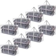 👜 atbay large moving bags | strong handles & zippers | no smell | transparent storage bags (8 packs) логотип