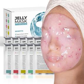 img 3 attached to 🧖 Avery Rose Peel-Off Jelly Mask Premium Modeling Rubber Mask Spa Set - 10 Treatments (24k Gold, Lavender, Kiwi, Peppermint, Egyptian Rose, Matcha, Chamomile, Tea tree, Jasmine) for Enhanced SEO