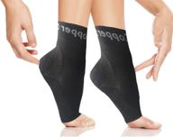 copper compression gear plantar fasciitis foot sleeves support socks: reduce swelling, speed up recovery, get instant relief + support (1-pair, large) логотип