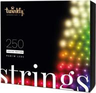 🔮 twinkly smart custom led string lights – special edition with app control – 250 rgb+w led lights – iot ready customizable lighting – create or download light displays logo