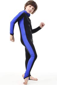 img 3 attached to Sun Protection Stinger Suit Full 👙 Body Swimsuit for Boys and Girls: Labelar Swimwear