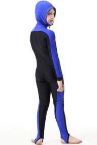 img 2 attached to Sun Protection Stinger Suit Full 👙 Body Swimsuit for Boys and Girls: Labelar Swimwear