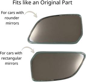 img 3 attached to 🔍 Боковые зеркала Utopicar Blind Spot Mirrors - оригинальный дизайн, идеальное соответствие для автомобильных боковых зеркал, полностью регулируемые с пластиковой рамкой - OEM-модель для улучшенного обзора слепых зон (2 штуки)