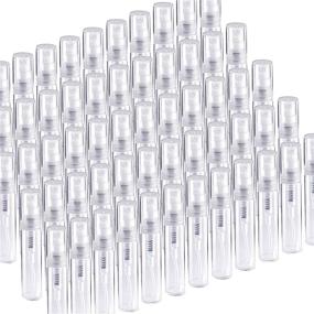 img 4 attached to 🌬️ FANDAMEI 60 Pack 3ml Mini Clear Plastic Spray Bottle: Ideal for Cleaning, Travel, Essential Oils, Perfume Atomizer