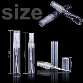 img 3 attached to 🌬️ FANDAMEI 60 Pack 3ml Mini Clear Plastic Spray Bottle: Ideal for Cleaning, Travel, Essential Oils, Perfume Atomizer