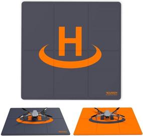 img 4 attached to 🚁 VCUTECH Drone Landing Pad Pro: Fast-Fold, Waterproof 20 inch (50cm) | Compatible with DJI Mavic Air 2, Mavic Mini 2, Mavic 2 Pro/Zoom, DJI FPV | Drone Accessories(Black)