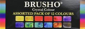 img 2 attached to Набор красок Brusho Crystal Colour Colourcraft - 12 цветов, 0.5 унции каждый (всего 6 унций)