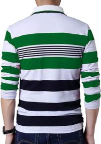 img 2 attached to SHUIANGRAN Men's Casual Striped Fashion T-Shirts: Apparel and Shirts
